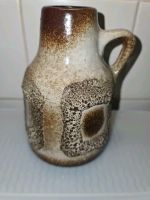 Blumenvase alt 70er original beige Hessen - Wabern Vorschau