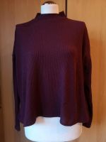 H&M Divided Shirt langarm Longleeve in Rippoptik bordeaux lila GR Bayern - Ebermannstadt Vorschau