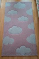 ❤️ Kinderzimmer Teppich • Wolken • Rosa / Weiß • 80 × 150 cm . ❤️ Berlin - Lichtenberg Vorschau