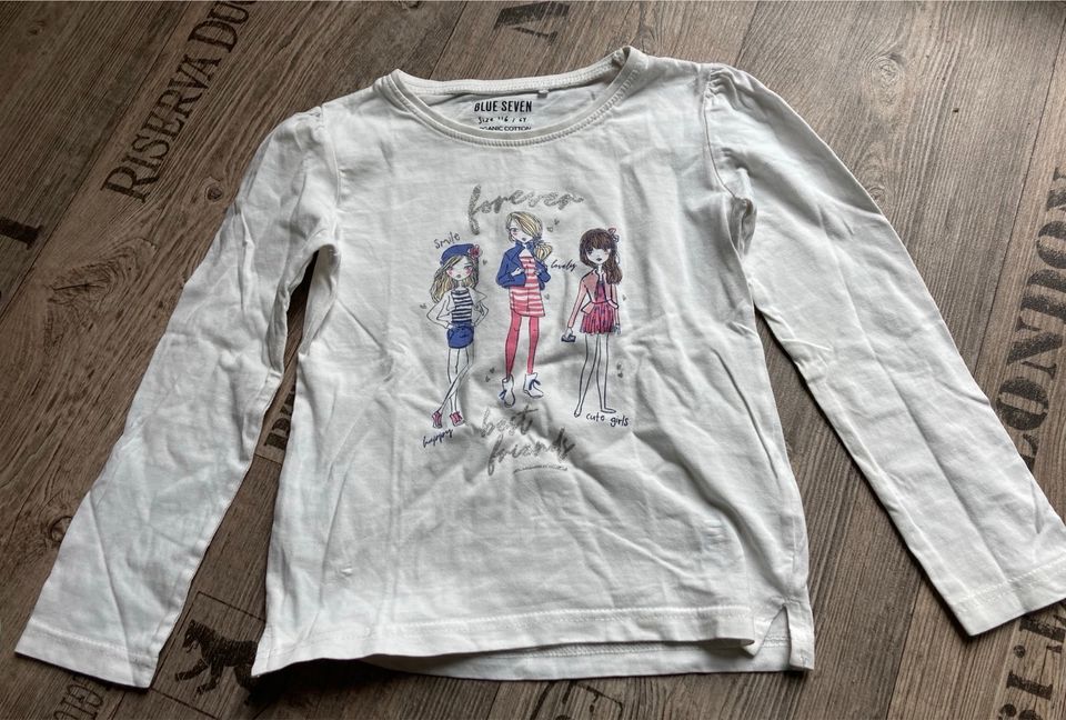 Longsleeve Gr. 116 Blue Seven “best friends” in Bautzen