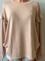 GAP Pullover 42/44 Beige gerüscht Sachsen-Anhalt - Blankenburg (Harz) Vorschau