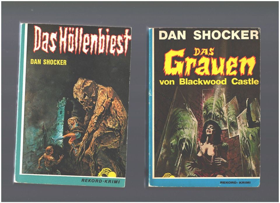 8 x Dan Shocker Leihbücher (SC) vom Rekord Verlag in Petersberg