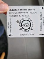 2x Gutscheine Weser Therme Bad Karlshafen Nordrhein-Westfalen - Steinheim Vorschau
