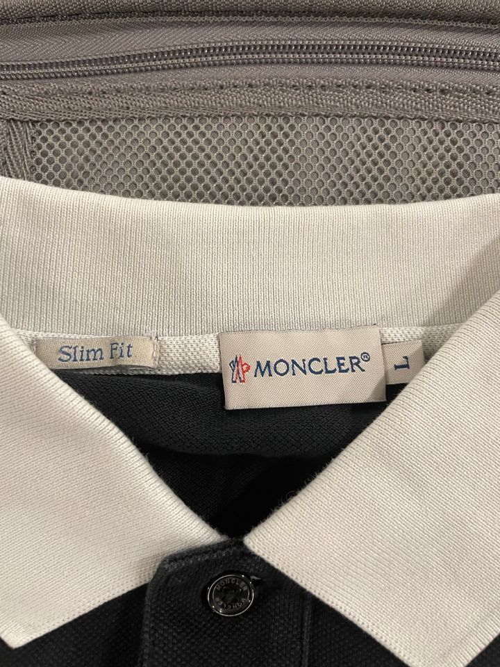 Moncler Polo Shirt Designer Schwarz - Gr. L in Berlin