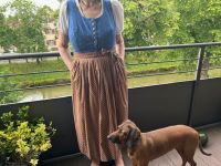 Dirndl, mit Bluse und Schürze Bayerische Tracht, blau Bayern - Kolbermoor Vorschau