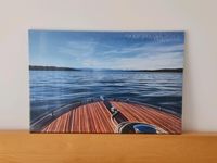 Fotoleinwand Holzboot Riva Boesch Look Starnberger See Bild Neuhausen-Nymphenburg - Neuhausen Vorschau