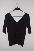Asos Curve ★ Sexy Stretchshirt mit Spitze schwarz Gr. 48 Bayern - Forchheim Vorschau