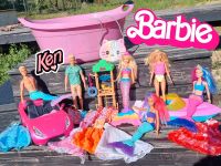 Barbie Set mit Ken, Boot und Auto Sachsen - Rietschen Vorschau