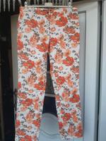 Stretch-Jeans creme bunt floral "bpc" (114) Niedersachsen - Neuenkirchen Vorschau
