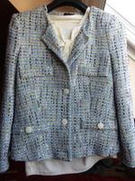 Liu Jo Damen Tweed Blazer blau-grün Gr. 40 Nordrhein-Westfalen - Lüdenscheid Vorschau