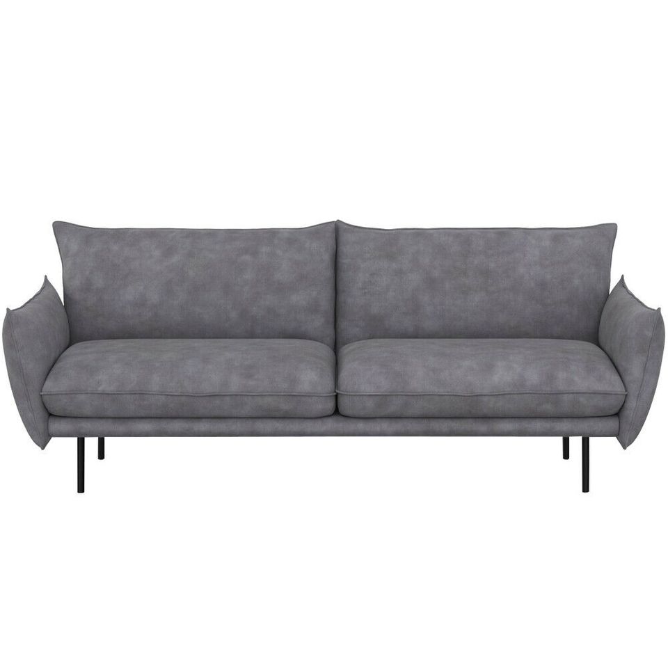 Sofa, Nordic Design, Samt-Grau in Wetzlar