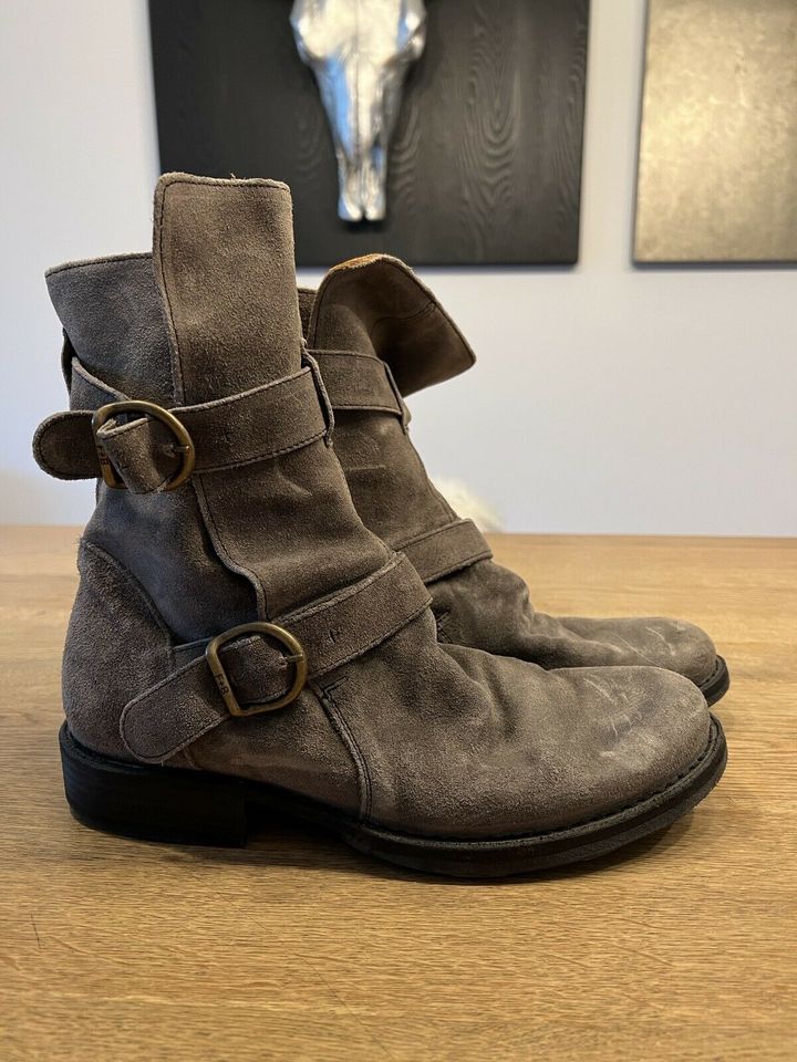 Fiorentini Baker Stiefel Stiefelette grau Wildleder Gr.39 NEUw in Bottrop