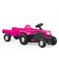 Trettraktor mit Anhänger Unicorn Tractor pink 82 + 66cm B-WARE Niedersachsen - Emmerthal Vorschau