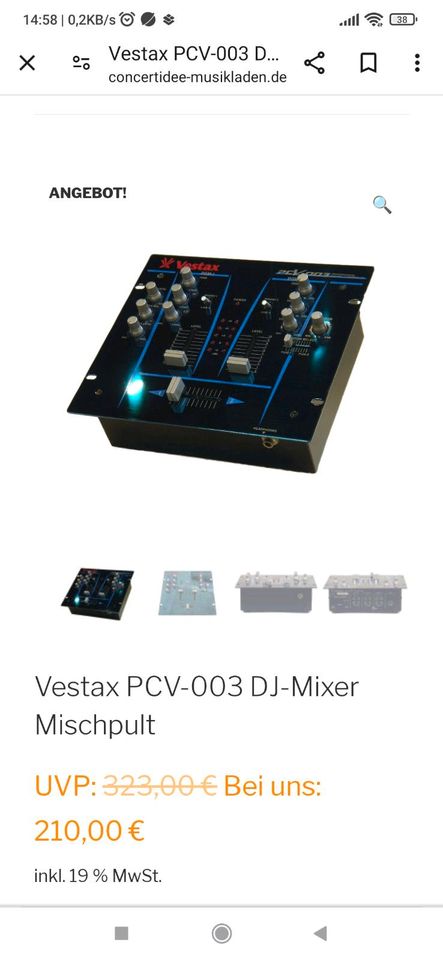 Mischpult Vestax PCV - 003 black in Magdeburg