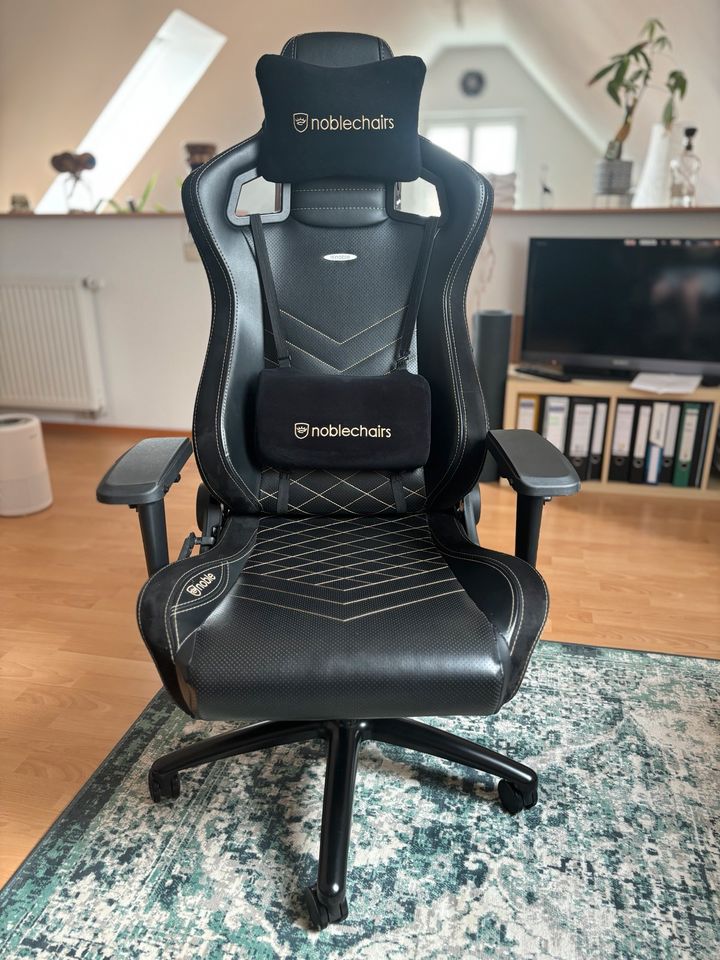 Noblechairs Epic Gaming Stuhl schwarz/gold in Hofheim Unterfr.