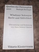 Quellen der Philosophie Rudolph Berlinger Recht und Sittlichkeit Baden-Württemberg - Heidenheim an der Brenz Vorschau