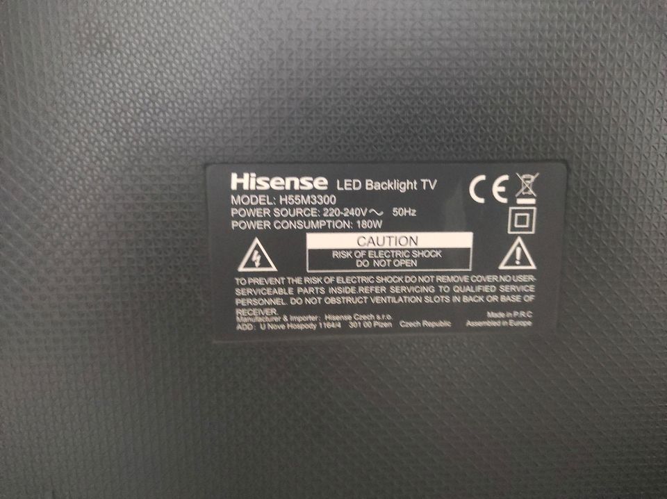 Hisense 55 Zoll TV H55M3300 defekt in Bischheim Pfalz