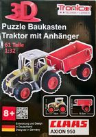 TRONICO TRAKTOR CLAAS AXION 950 3D PUZZLE TECHNIK LERNEN NEU OVP Walle - Utbremen Vorschau