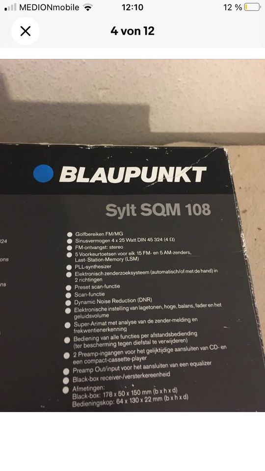 Blaupunkt Schwanenhals Sylt SQM108 in Braunschweig