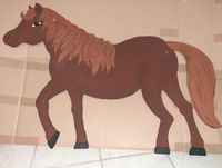 Pferd auf Holz gemalt Ludwigslust - Landkreis - Ludwigslust Vorschau