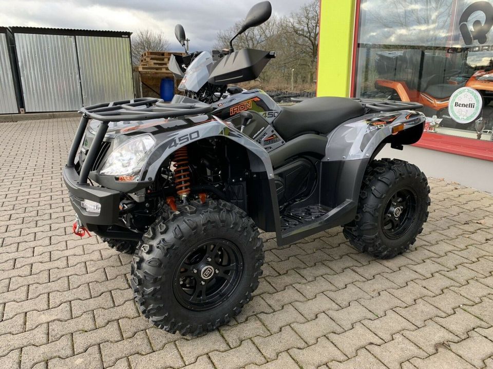 Frühligsaktion Quad Goes Iron 450 ltd. Grey/Green ATV in Aspach