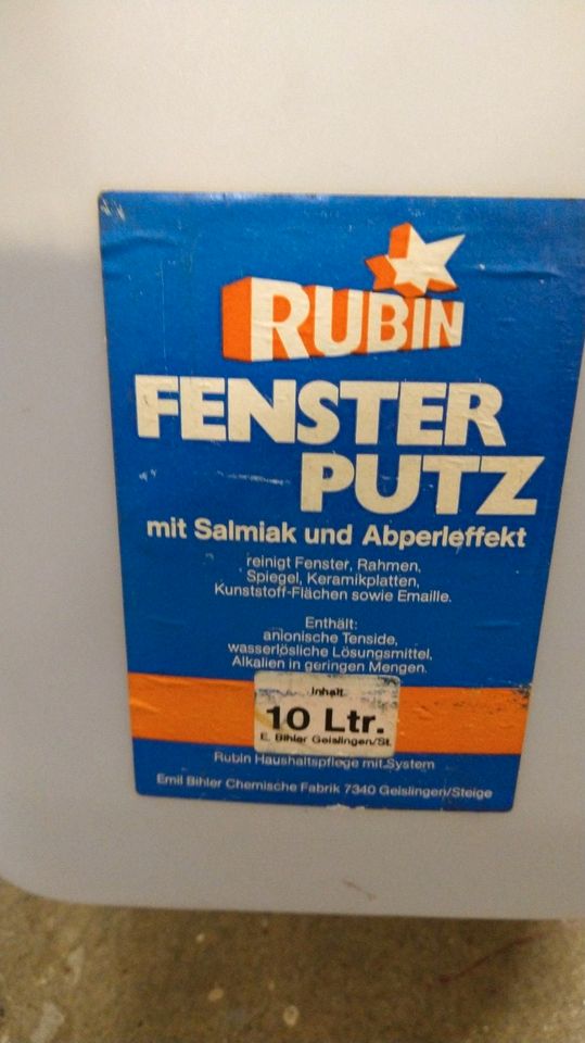 Rubin Fensterputzmittel Glasreiniger mit Salmiak ca. 8l in Bischofsmais