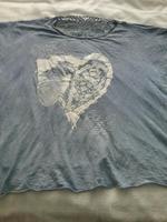 Tshirt gr 46 fetzig blau spitze Sachsen-Anhalt - Halle Vorschau