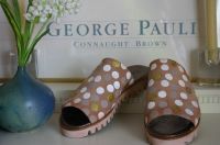 ♛ PAPUCEI Pantolette Confetti Dots Wildleder Rundholz-Art NEU *38 Hessen - Pfungstadt Vorschau