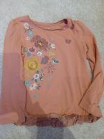 Langarmshirt, orange, blumen, glitzer, 128, c&a, happy girls club Kreis Pinneberg - Elmshorn Vorschau