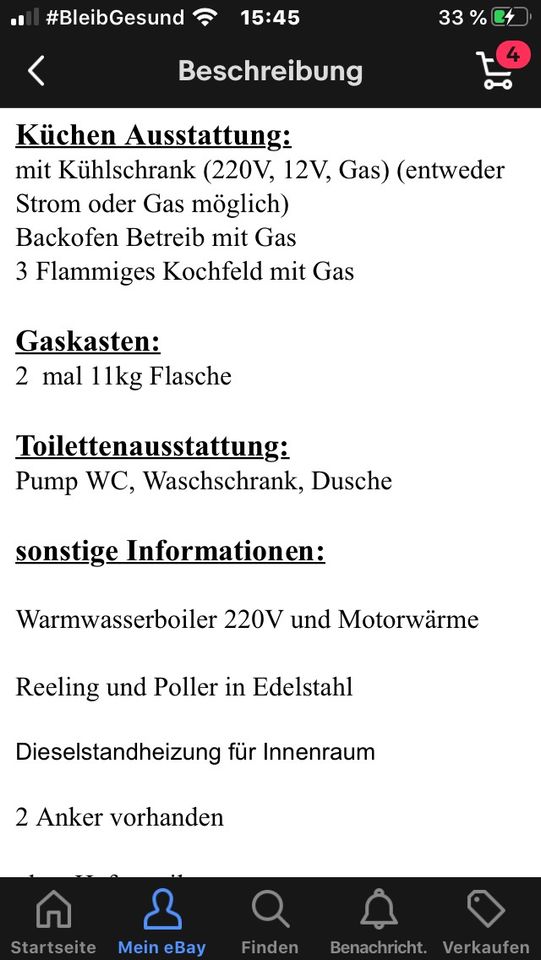 Stahlboot Backdecker Motorboot Boot auch Tausch in Falkensee