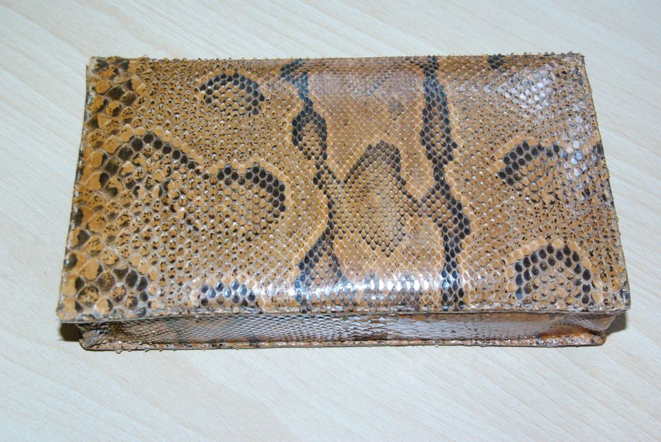 Leder Clutch, kleine Tasche, Original aus Afrika in Emden
