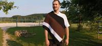 Poncho handgehäkelt aus Baumwolle Bayern - Mindelheim Vorschau