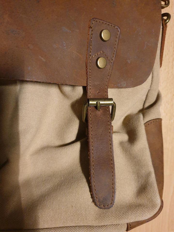 Tasche * Schuhtzbengel * braun -beige * selten benutzt in Rietberg