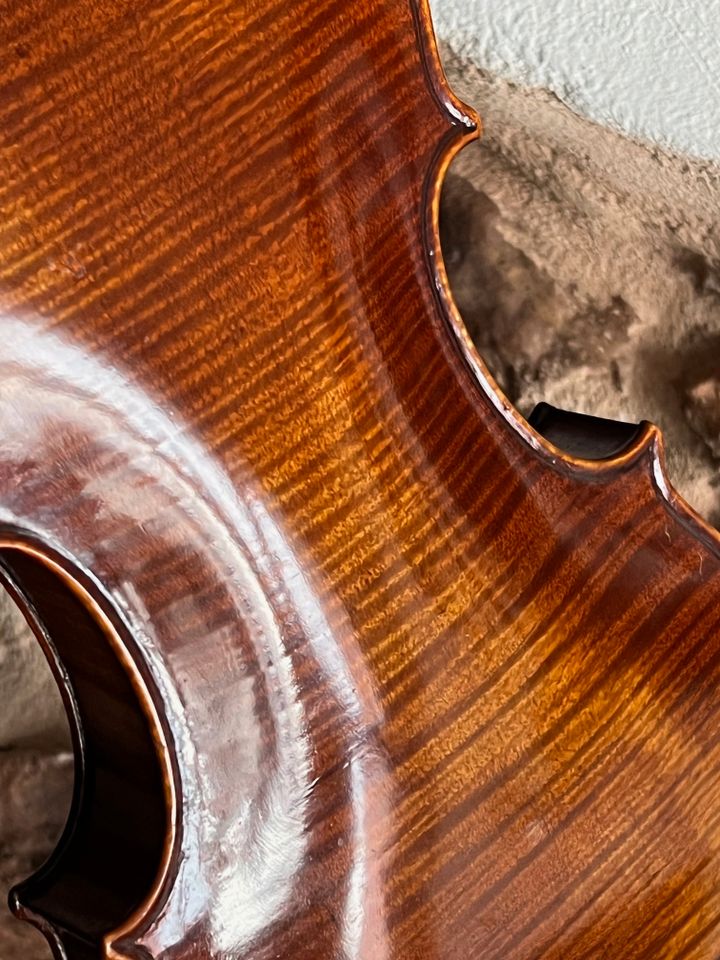 Meisterlich gebaute alte deutsche 4/4 Konzert- Geige Violine 1930 in Freiburg im Breisgau