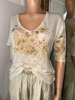 Leinen Shirt 3/4 Ärmel beige floral M yaya Rheinland-Pfalz - Trier Vorschau