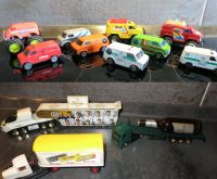 Spielzeugautos alt vintage + 3 Werbe LKW Trucks Fußball Bitburger Pankow - Karow Vorschau