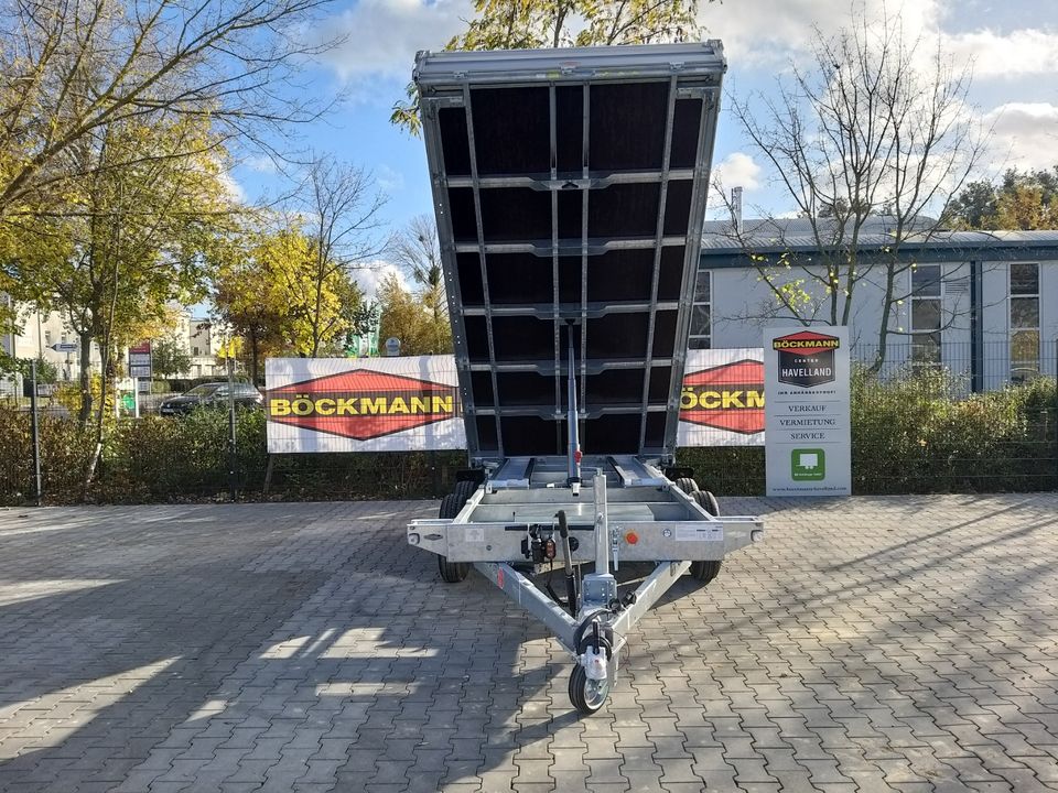 .Böckmann Pkw Anhänger Kipper, Dreiseitenkipper 410x 210cm 3500kg in Potsdam
