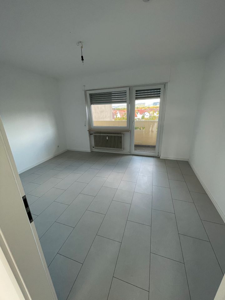 Renovierte 3 Zimmer Wohnung mit 2 Balkonen+EBK+TG Platz in Whm in Weinheim