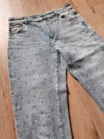 Hellblaue Jeans mit Strasssteinchen, M Hessen - Seeheim-Jugenheim Vorschau