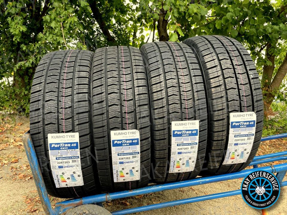 4x 225/70 R15C 112/110R ➡️ KUMHO 4S CX11 ➡️ Allwetterreifen Ganzjahresreifen Reifen ➡️ FORD TRANSIT VW LT MERCEDES SPRINTER IVECO DAILY FIAT DUCATO RENAULT CITROEN ► Allwetter MS M+S Ganzjahres 3PMSF◄ in Melle