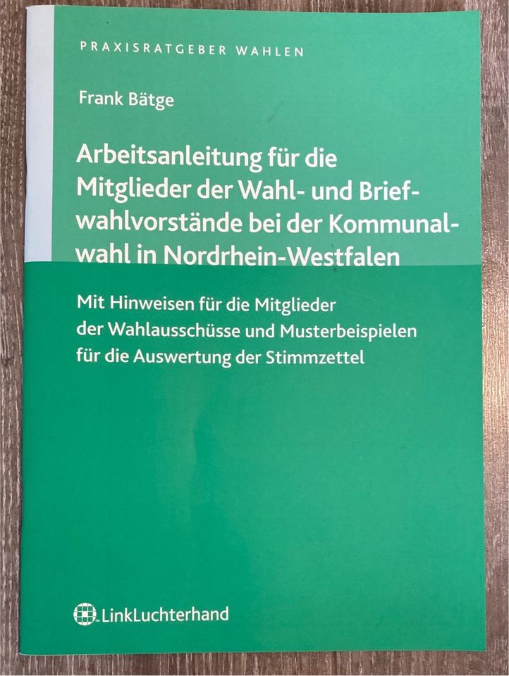 Arbeitsanleitung für Wahl- und briefwahlvorstände nrw in Bottrop