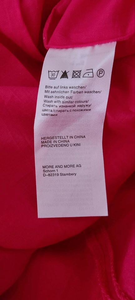 more & more Kleid ärmellos pink 40 Spitzenoberteil Leinen in Köln