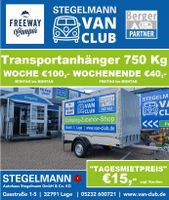 MIETANHÄNGER 750KG VAN CLUB Stegelmann Nordrhein-Westfalen - Lage Vorschau