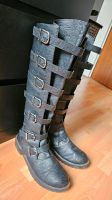 Schwarze Mittelalterstiefel mit Schnallen gr. 43 Nordrhein-Westfalen - Gelsenkirchen Vorschau