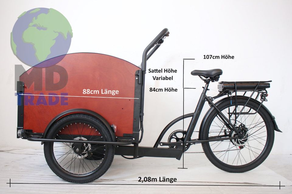 Lastenfahrrad elektrisch Lastenrad Cargobike Transport E Bike NEU in Magdeburg