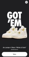 Air Jordan 4 White and Gold (/ Metallic Gold) - EU43 - NEU OVP Nordrhein-Westfalen - Solingen Vorschau