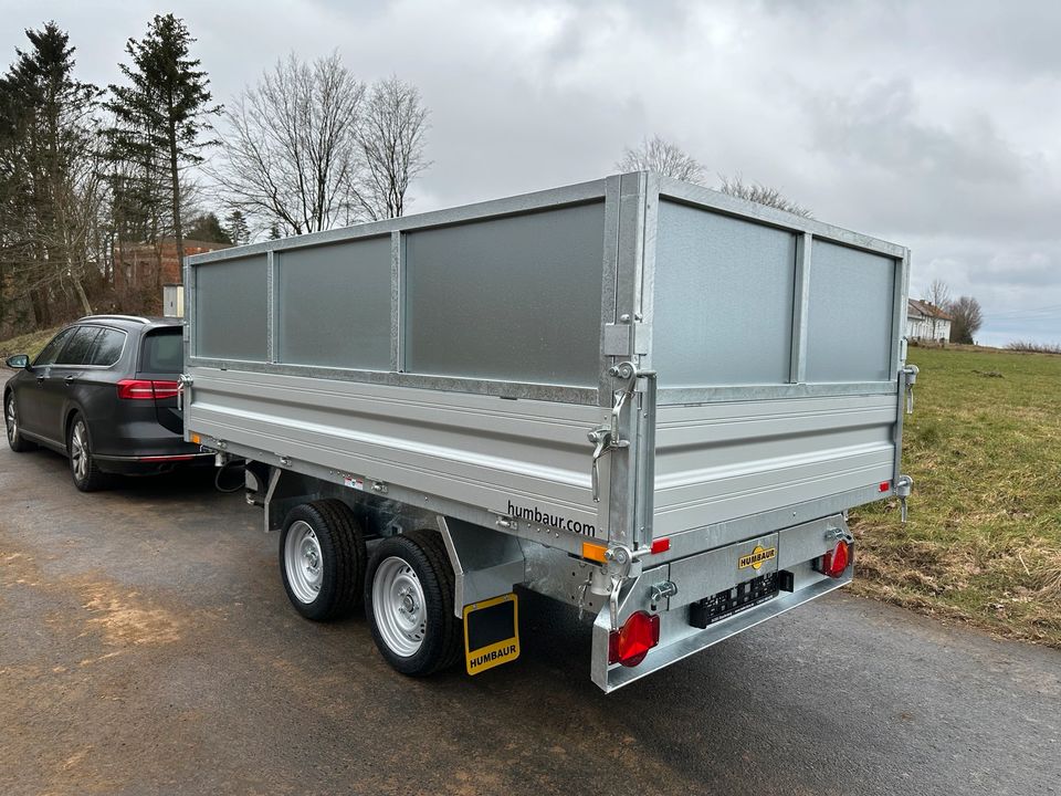 Humbaur HTK 3500.31 Dreiseitenkipper 3,5 to Anhänger Stahlblech in Staufenberg