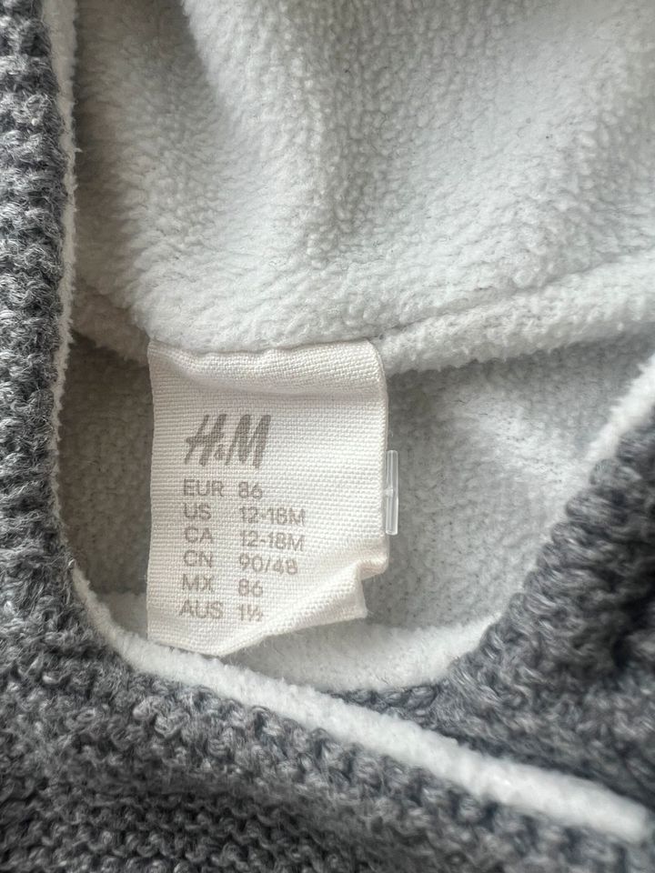 H&M Übergangs Jacke Strick Jacke gr 86 in Karben