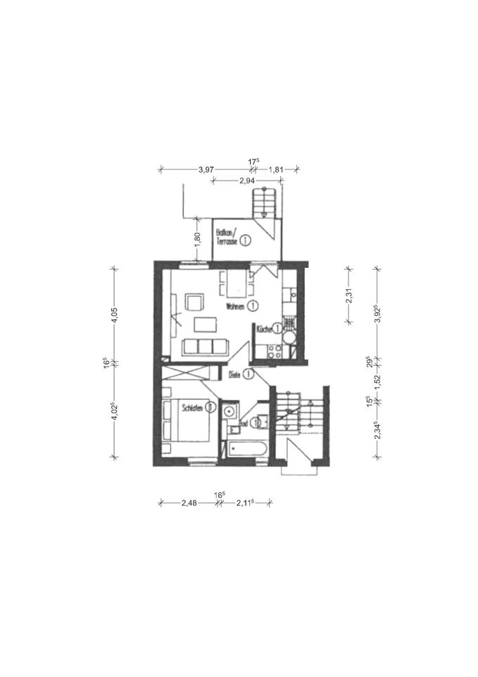 kleine sanierte 2-Raum Wohnung mit Gartenzugang in Leipzig