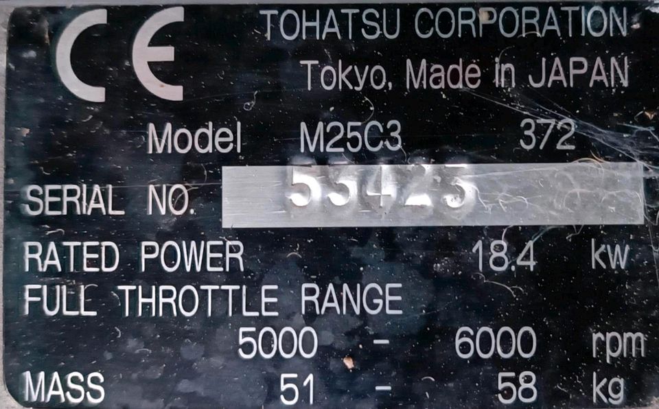 Tohatsu 25 PS Außenborder in Meißen